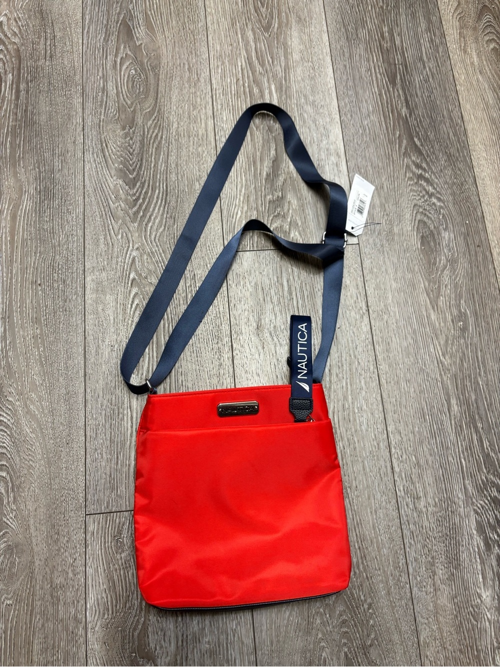 Nautica Red Crossbody with Navy Adjustable Strap NWT